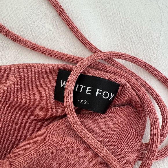 White Fox Boutique Dusty Rose Mini Skirt and top - Picture 6 of 6